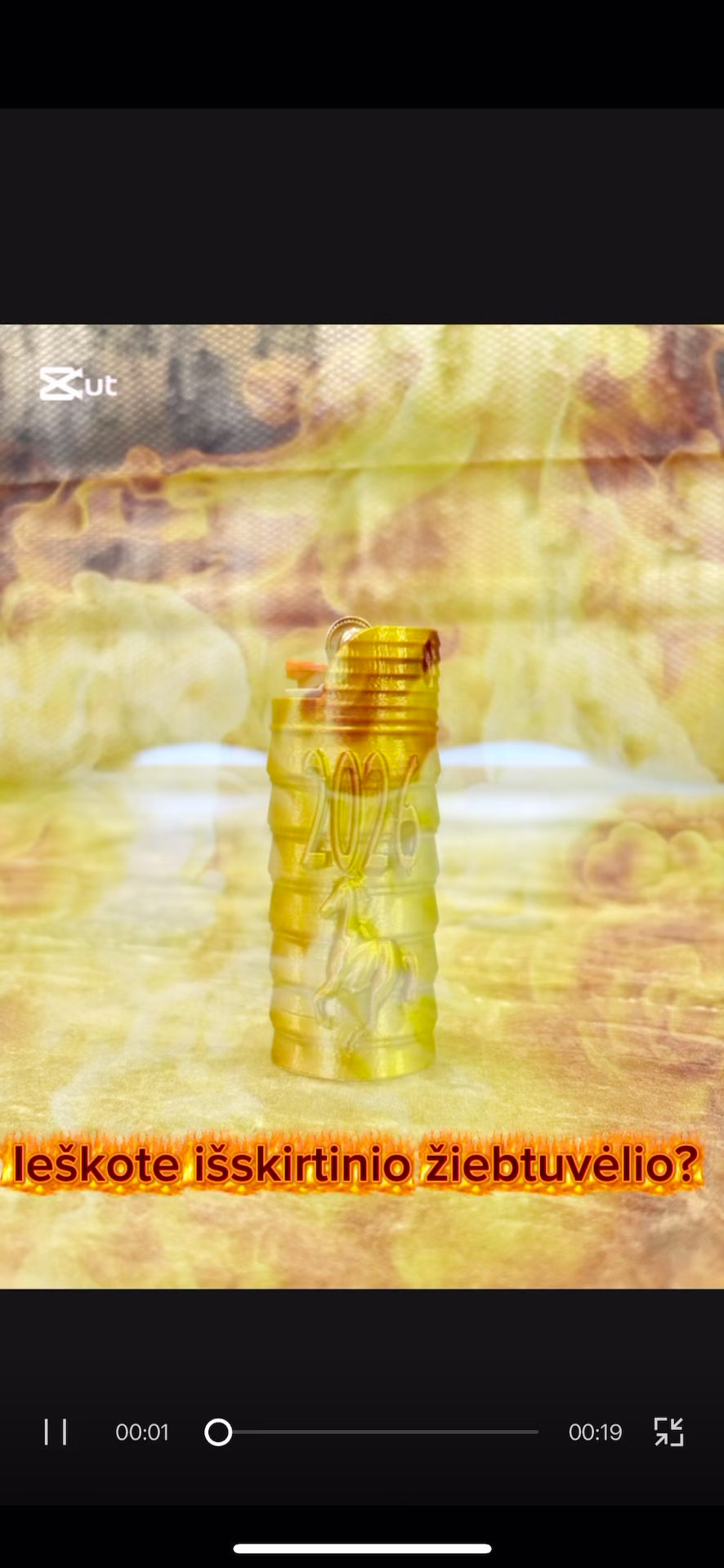 Rankų darbo žiebtuvėlio įdėklas